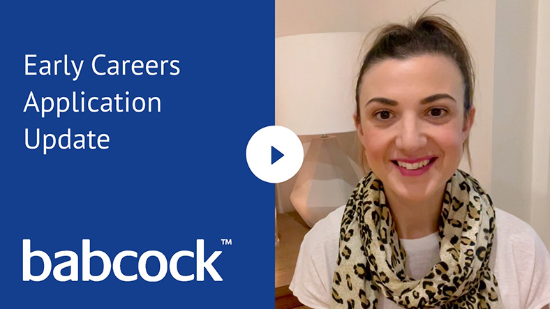Early Careers Application Update, Babcock - VideoMyJob